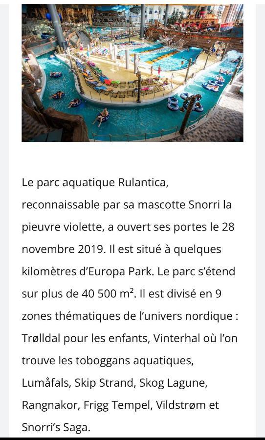 Location Mh Situee A 15 Mn D Europa Park Et Rulantika Leilighet Boofzheim Eksteriør bilde
